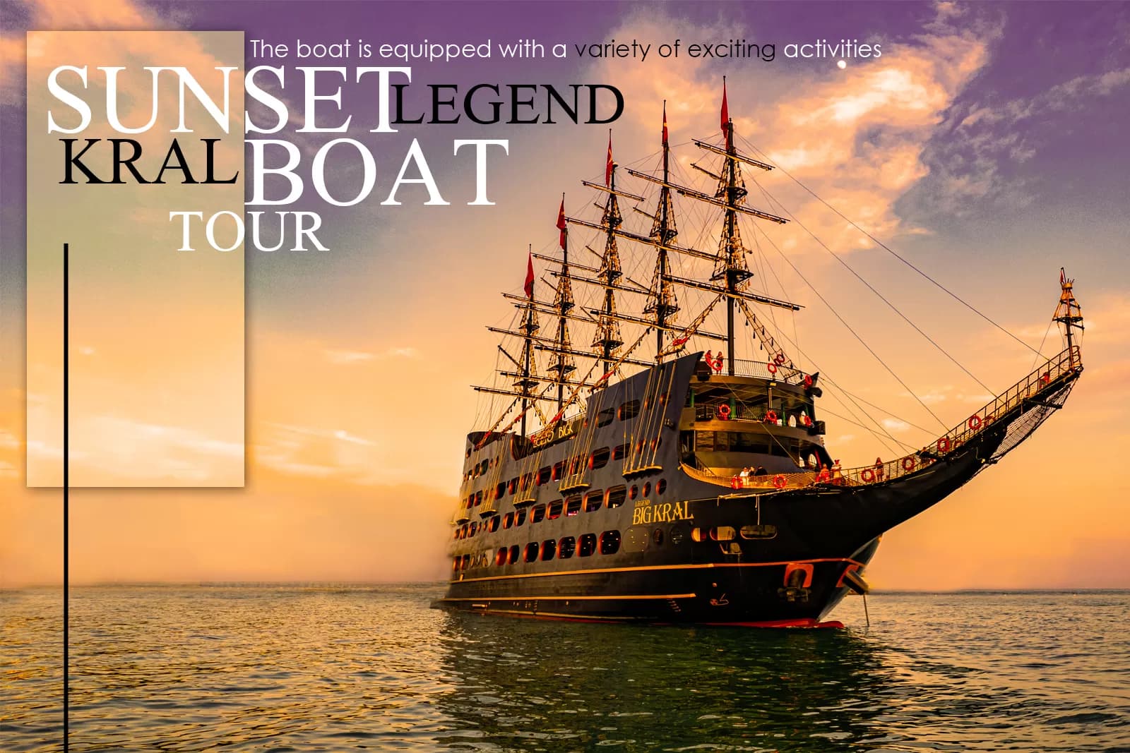 Sunset Legend Kral Boat Tour for Groups